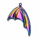 Gros pendentifs en alliage de couleur arc-en-ciel plaqué X-PALLOY-S180-016-RS-3