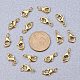 PandaHall Elite 20pcs Brass Lobster Claw Clasps with Rings Jewelry Making Findings KK-PH0003-08G-FF-3