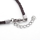 Braided Leather Cord Bracelet Making MAK-L018-05E-3