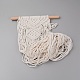 Хлопок плетение цветочные горшки сетка карман AJEW-WH0182-41-2