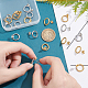 UNICRAFTALE 20Pcs 2 Colors Woman Stud Earrings Round Stud Earrings 0.6mm Pin 304 Stainless Steel Earring Posts 14x2mm Earring Pin Simple Ring Woman Earrings Components Gift For Women EJEW-UN0002-11-2