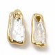 Colgantes de perlas keshi naturales barrocas PEAR-P004-20KCG-2