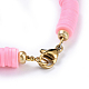 Handmade Polymer Clay Heishi Beads Choker Necklaces NJEW-JN02446-05-3