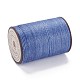 ラウンドワックスポリエステル糸ストリング  マイクロマクラメコード  ツイストコード  革縫い用  藤紫色  0.8mm  約54.68ヤード（50m）/ロール YC-D004-02E-143-2