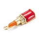 Латунные микропаве прозрачные подвески с фианитом KK-K255-16G-3