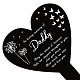 GLOBLELAND Heart Daddy Garden Stake Memorial Remembrance Plaque Stake for Cemetery Acrylic Grave Stake Waterproof Sympathy Garden Stake for Yard Grave Cemetery (Daddy) AJEW-WH0365-004-2