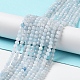 Natürliche Aquamarin Perlen Stränge G-J400-E18-01-2