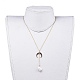 Natural Baroque Pearl Keshi Pearl Pendant Necklaces X-NJEW-JN02493-5