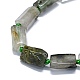 Natural Green Rutilated Quartz Beads Strands G-O170-145-3