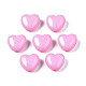 Cuentas de acrílico corazón rosa perla X-SACR-10X11-11-2