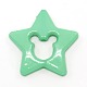 Opaque Plastic Acrylic Five-Pointed Star Beads MACR-M002-07-2