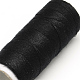 布地やDIYクラフト用品402ポリエステル縫糸コード  ブラック  0.1mm  約120m /ロール  10のロール/袋 OCOR-R027-15-2