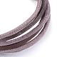 Bracelets ajustables de multi-brins avec cordon de cuir BJEW-P099-09-4