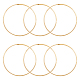 Unicraftale 6 шт. 13.5~14 см золотое ожерелье из нержавеющей стали проволочный воротник металлическое открытое колье массивное ожерелье для женщин NJEW-UN0001-35-1