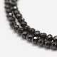 Natürliche schwarze Spinell Perlen Perlen Stränge G-K182-2mm-03-3
