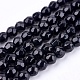 Black Stone Beads Strands G-I086-4mm-1