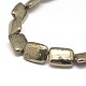 Natural Pyrite Rectangle Beads Strands G-I125-94-16x12mm-3