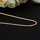 Rose Gold Plated Tin Alloy Box Chain Necklaces NJEW-BB10188-18RG-3