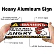 Señales de advertencia de aluminio con protección UV e impermeables AJEW-WH0111-H10-4