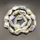 Polygone galvanoplastie ab couleur plaquée perles de verre brins EGLA-P007-AB01-1