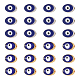 Doppelseitige Emaille-Legierungsperlen ENAM-NB0001-33-RS-1