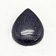 Синтетические голубые голдстоуновские кабошоны G-H1598-DR-33x25x7-01-1