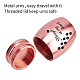 CREATCABIN Mini Urn Small Keepsake Cremation Urns Ashes Holder Miniature Burial Funeral Paw Container Jar Engraving Stainless Steel for Human Ashes Pet Dog Cat 1.57 x 1.18 Inch-Alays in My Heart(Pink) AJEW-CN0001-69A-4