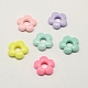 Opaques cadres de perles de fleurs acrylique X-SACR-Q100-M054-1