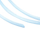 フラット弾性クリスタルストリング  弾性ビーズ糸  ストレッチブレスレット作り用  ライトスカイブルー  0.8mm  60 m /ロール X-EW-O001-01B-3
