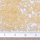 MIYUKIラウンドロカイユビーズ  日本製シードビーズ  （rr201)黄色の線状結晶  11/0  2x1.3mm  穴：0.8mm  約5500個/50g SEED-X0054-RR0201-3