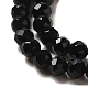 Natural Black Onyx Beads Strands G-K020-3mm-30-5