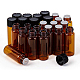 Benecreat 40 pièces 5 ml bouteilles d'huile essentielle en verre ambré avec bouchon à vis petits flacons en verre échantillon ambre avec compte-gouttes gradué 2 pièces DIY-BC0010-89-7