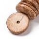 Окрашенные натурального кокосового плоские нити круглые из бисера COCB-O003-12E-6