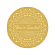 Самоклеящиеся наклейки с тиснением золотой фольгой DIY-WH0211-028-1