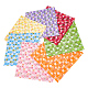 綿布セット  花模様の長方形  ミックスカラー  50x50.5x0.01cm  7個/セット DIY-WH0399-65-1