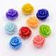 Synthetic Coral 3D Flower Rose Beads CORA-A006-28mm-M-1