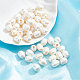 Nbeads 50 pieza de aproximadamente 8 mm de perlas naturales cultivadas de agua dulce PEAR-NB0001-97-4
