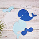 Ghirlande di carta a forma di spruzzo creativo di balena DIY-WH0114-01-5