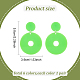 Anattasoul 6 paires 6 couleurs boucles d'oreilles en forme de beignet en acrylique avec épingles en fer en acier pour femmes EJEW-AN0004-38-2