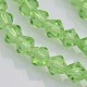 Chapelets de perles en verre à facettes bicone EGLA-P017-3mm-01-3