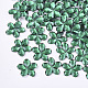 プラスチックカボション  花  シーグリーン  9x9.5x1.5mm、約5000個/袋 KY-T012-01B-1