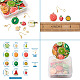 Kits de fabrication de boucles d'oreilles thème fruits bricolage DIY-PJ0001-05-10