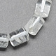 Hilos de cuentas de columna de cristal de cuarzo natural G-S115-18-1