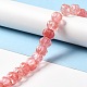 Cherry Quartz Glass Beads Strands G-K335-02E-4