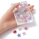 50 pièces 9 couleurs perles de verre peintes à la bombe transparentes GLAA-YW0001-96-4
