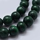 Natural Malachite Beads Strands G-F571-27B2-8mm-3