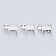 チベット風合金ビーズ  カドミウムフリー＆鉛フリー  猫  アンティークシルバー  10.5x12.5x2.5mm  穴：1mm  約526個/500g TIBE-R316-053AS-RS-1