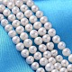 Fili di perle di perle d'acqua dolce coltivate naturali PEAR-L001-F-07-1
