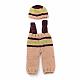 Costume de bonnet de bébé en crochet AJEW-R030-61-2