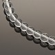 Chapelets de perles en verre transparente   G02Q9011-3